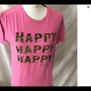 DUCK COMMANDER Pink Tee HAPPY HAPPY HAPPY Size M